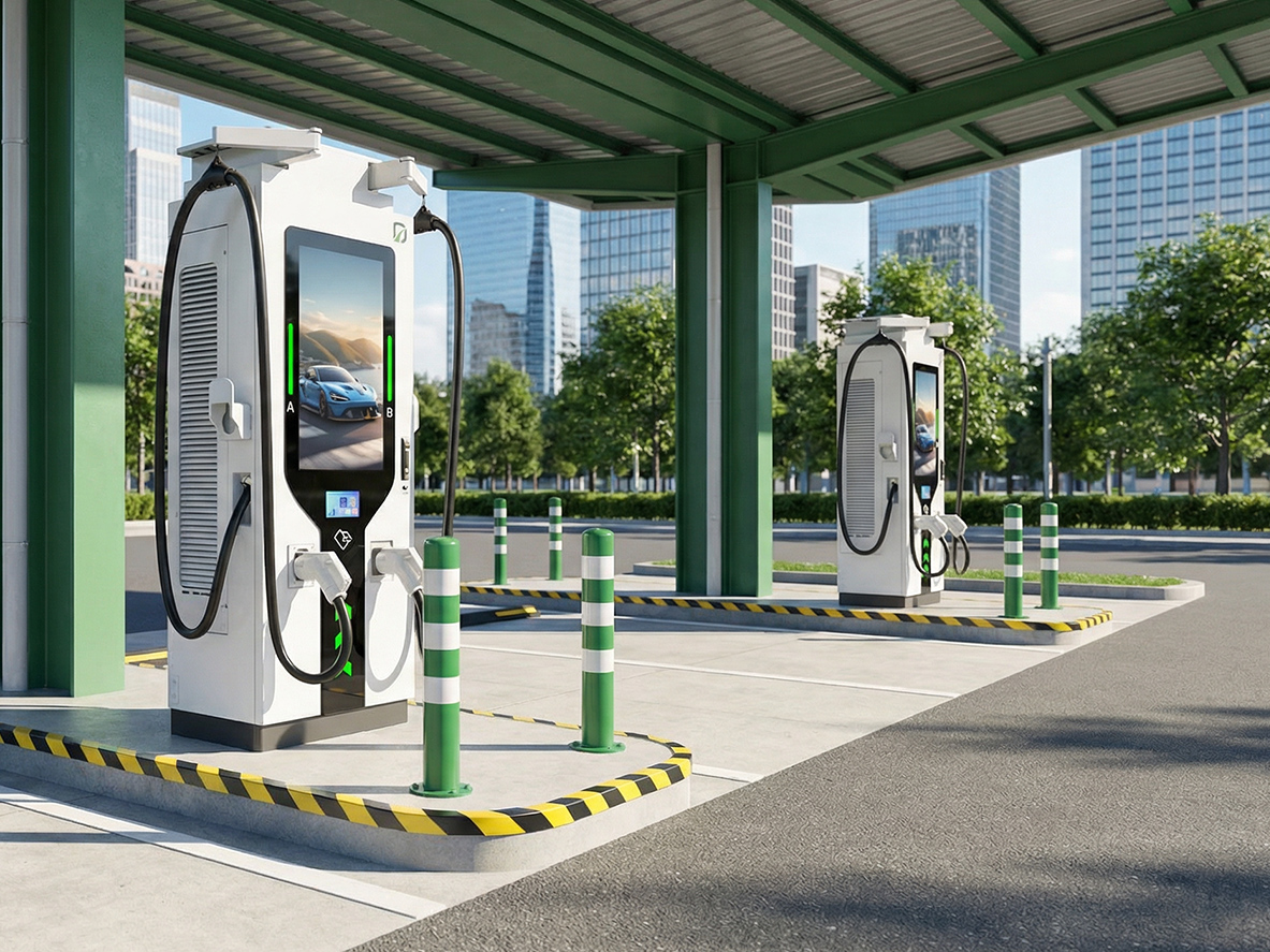 EV Fast Charger with Display